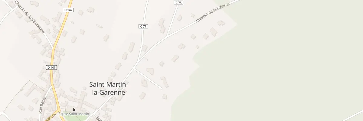 Plan du 310 Che de la Désirée à Saint-Martin-la-Garenne