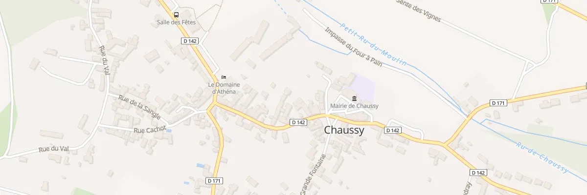 Plan du 6 Gr Grande Rue à Chaussy
