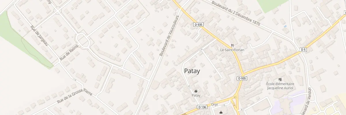 Plan du 27 Rue Coquillette à Patay