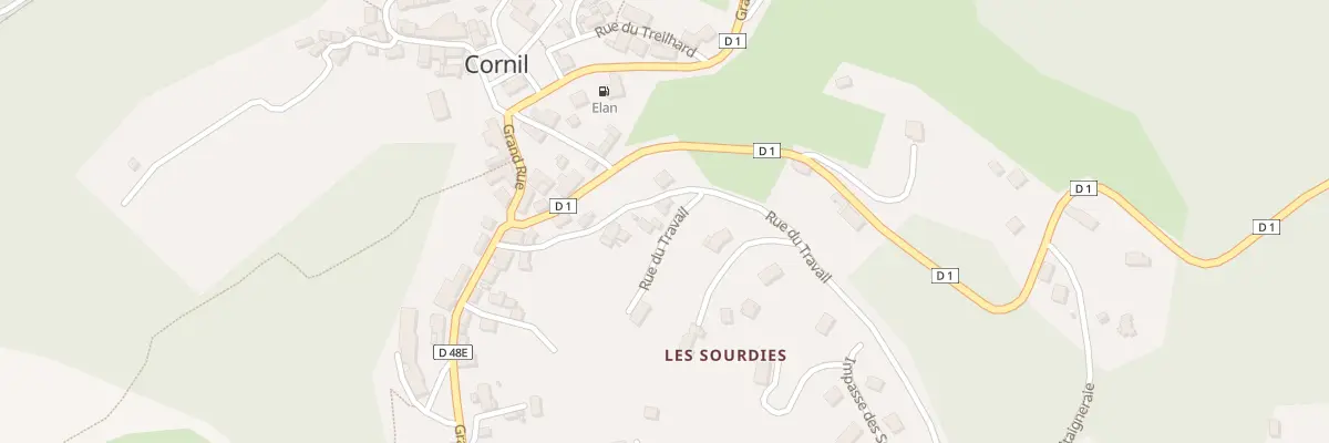 Plan du 6 Rue du Travail à Cornil