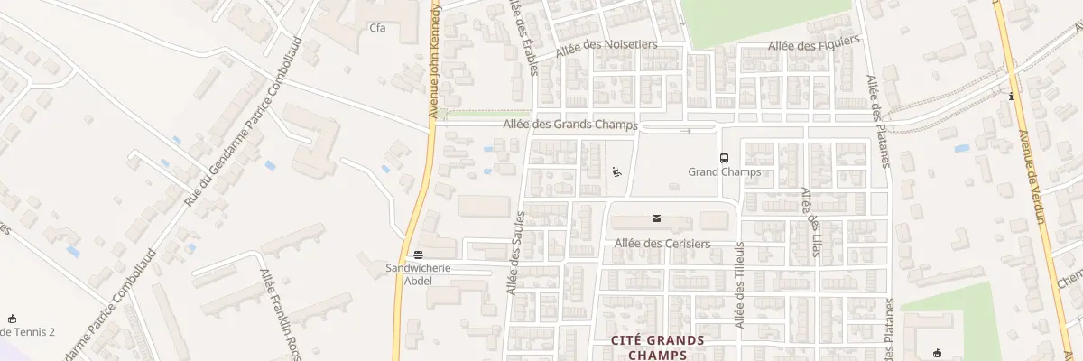 Plan du 3 All des Saules à Châteauroux