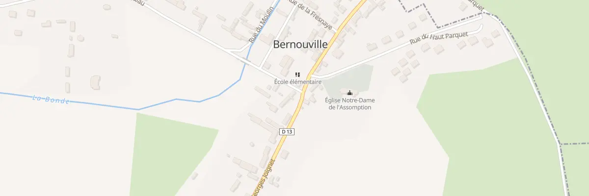 Plan du 18 Rue Georges Joignet à Bernouville