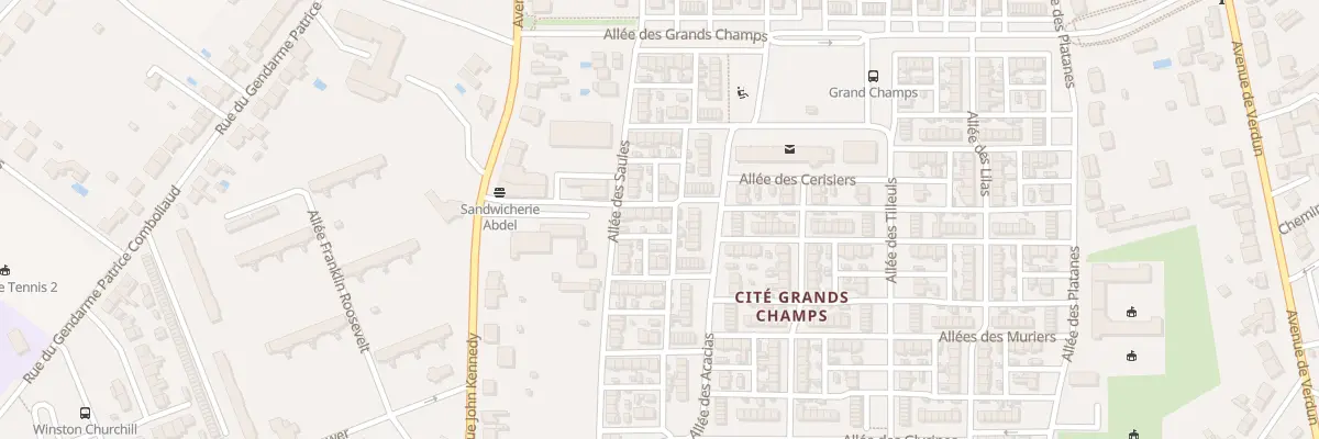 Plan du 39 All des Saules à Châteauroux