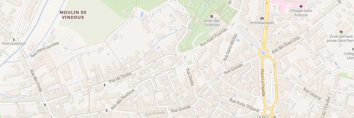Plan du 5B Rue Alain Fournier à Châteauroux