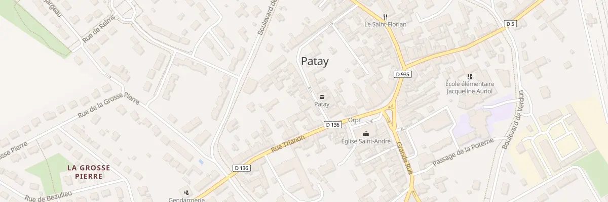Plan du 9 Rue Coquillette à Patay