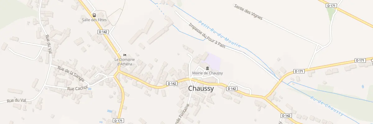 Plan du 1 Imp du Four à Pain à Chaussy