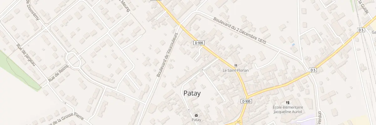 Plan du 37 Rue Coquillette à Patay