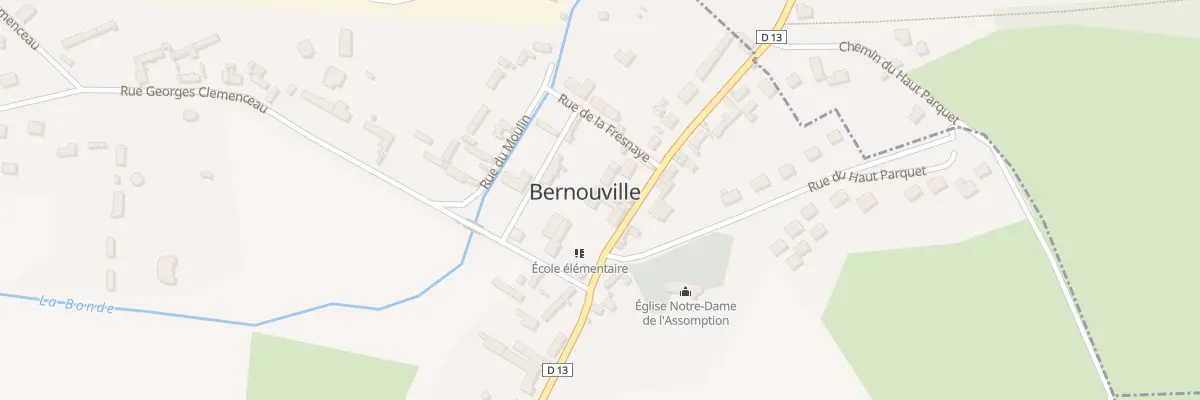 Plan du 16B Rue Georges Joignet à Bernouville