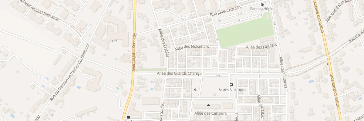 Plan du 11 All des Grands-Champs à Châteauroux