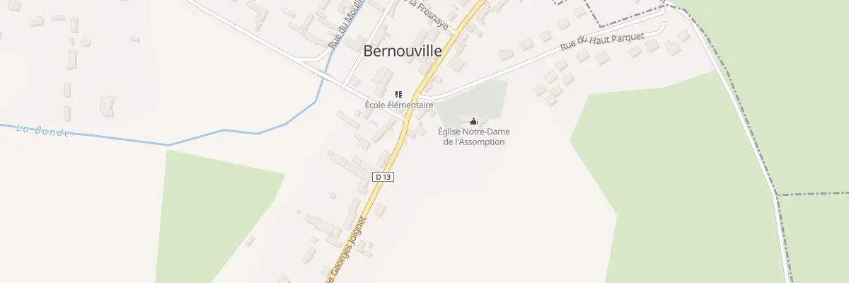 Plan du 19 Rue Georges Joignet à Bernouville