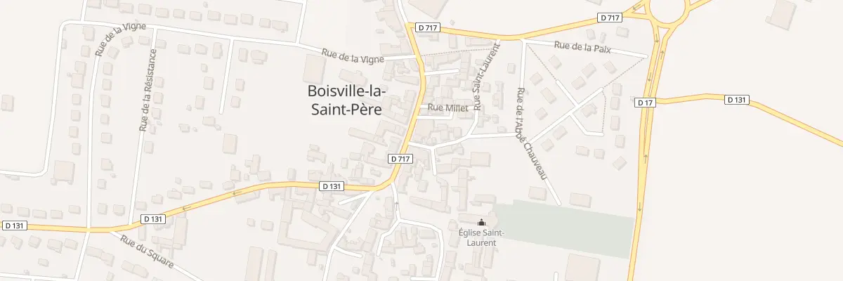 Plan du 1 Rue Saint Laurent à Boisville-la-Saint-Père