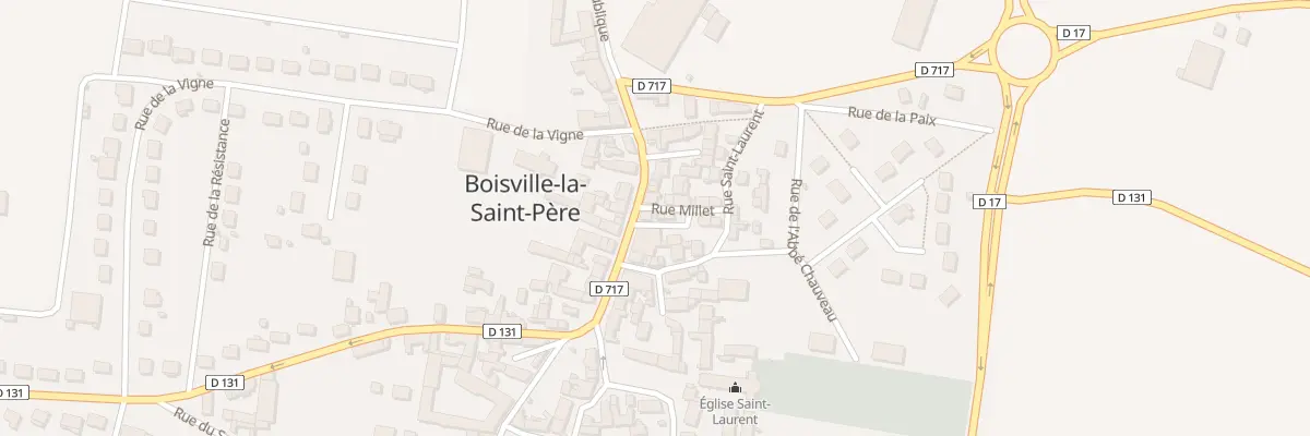 Plan du 1 Rue du Quatorze Juillet à Boisville-la-Saint-Père