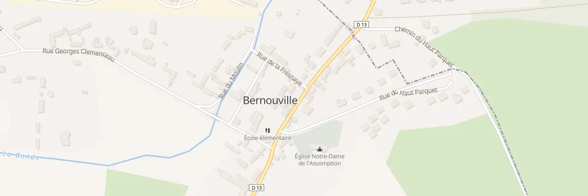 Plan du 16 Rue Georges Joignet à Bernouville