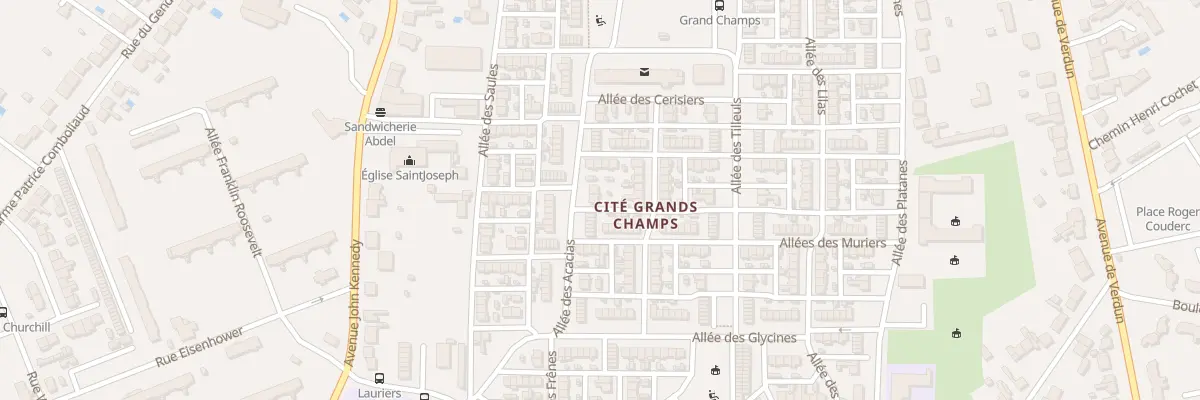 Plan du 7 All des Acacias à Châteauroux