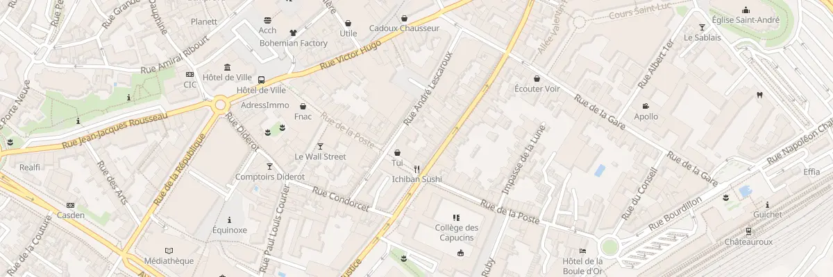 Plan du 31 Rue André Lescaroux à Châteauroux