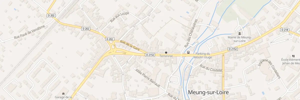 Plan du 2 Rue de la Gare à Meung-sur-Loire