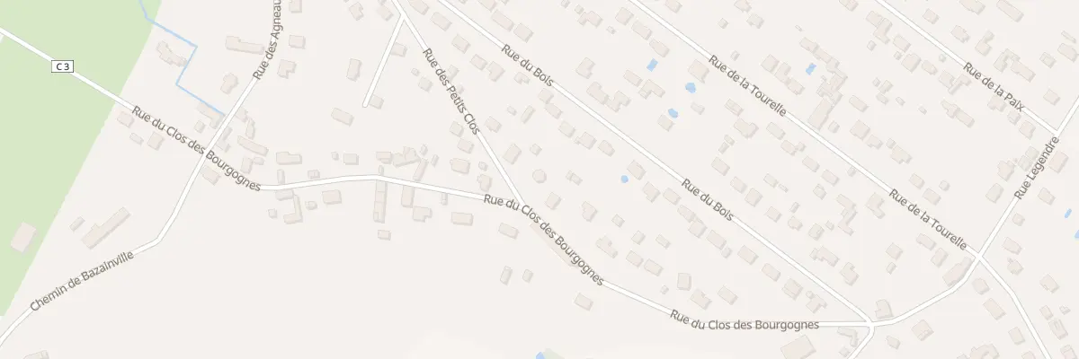 Plan du 24 Rue du Clos des Bourgognes à Orgerus