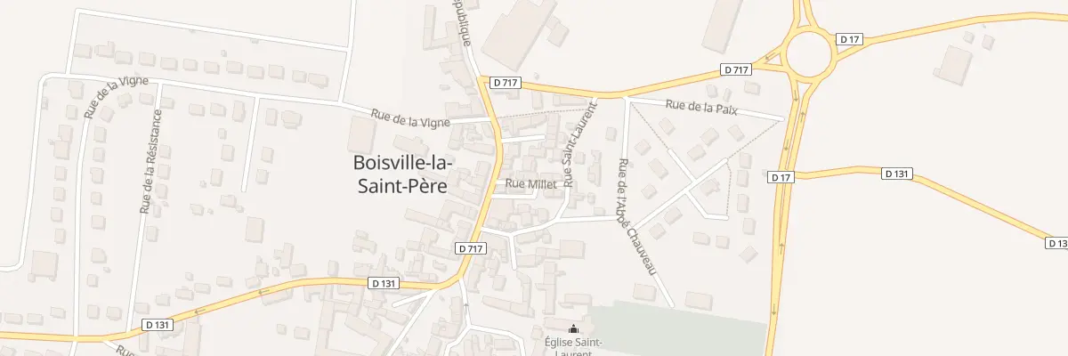 Plan du 3 Rue Millet à Boisville-la-Saint-Père