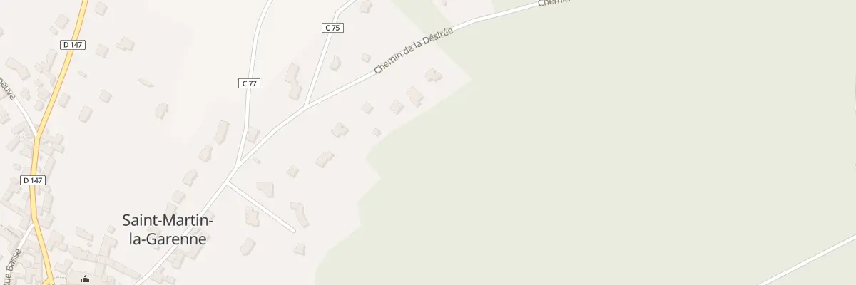 Plan du 420 Che de la Désirée à Saint-Martin-la-Garenne