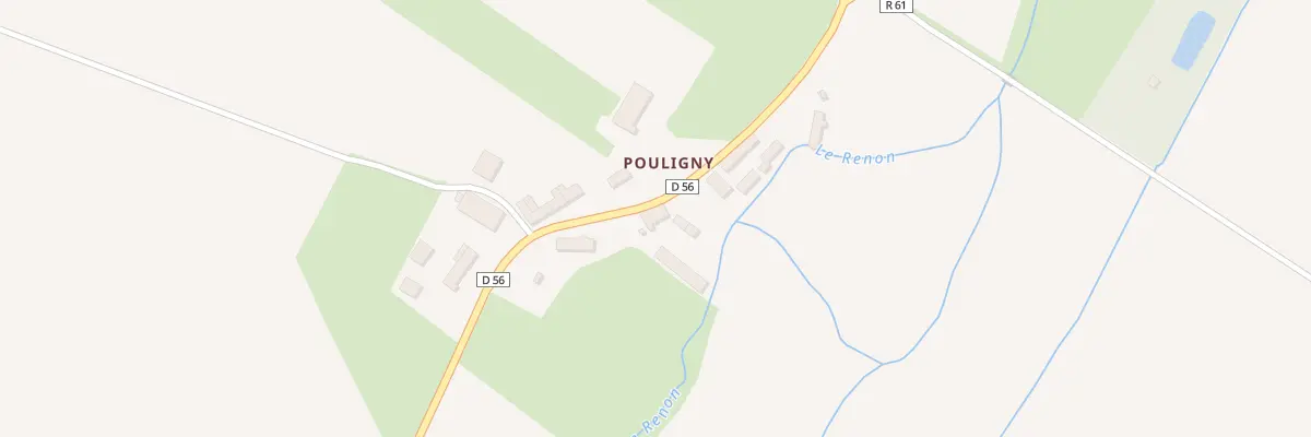 Plan du 5146 Pouligny à Rouvres-les-Bois