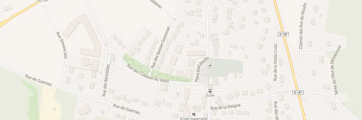 Plan du 10 Rue des Coteaux du Vexin à Follainville-Dennemont