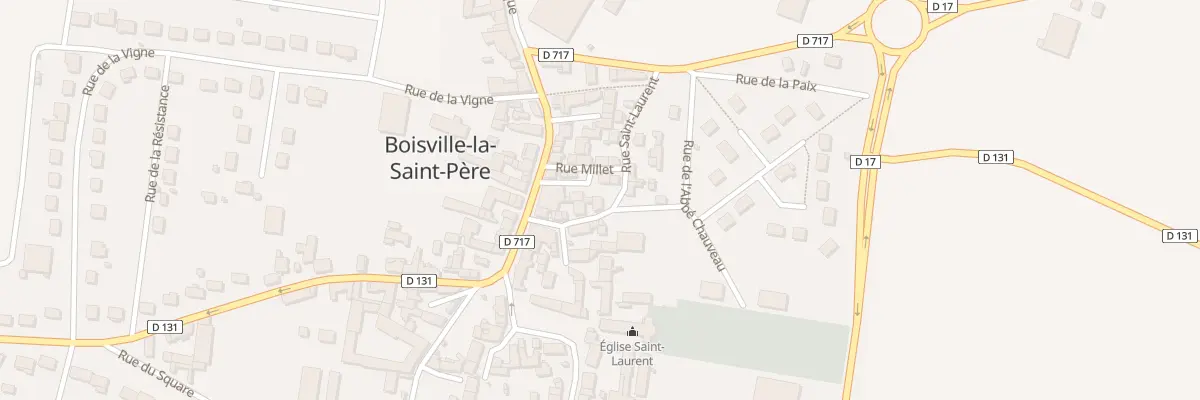 Plan du 7 Rue Saint Laurent à Boisville-la-Saint-Père