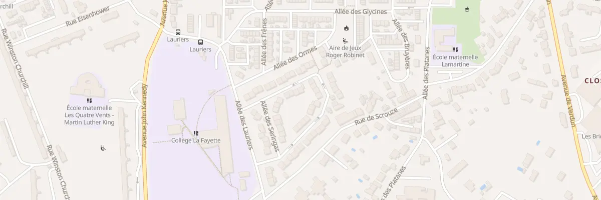 Plan du 8 Rue des Tamaris à Châteauroux