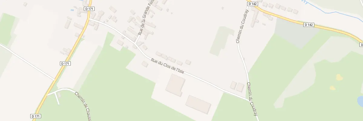 Plan du 5 Rue du Clos de l’Isle à Chaussy