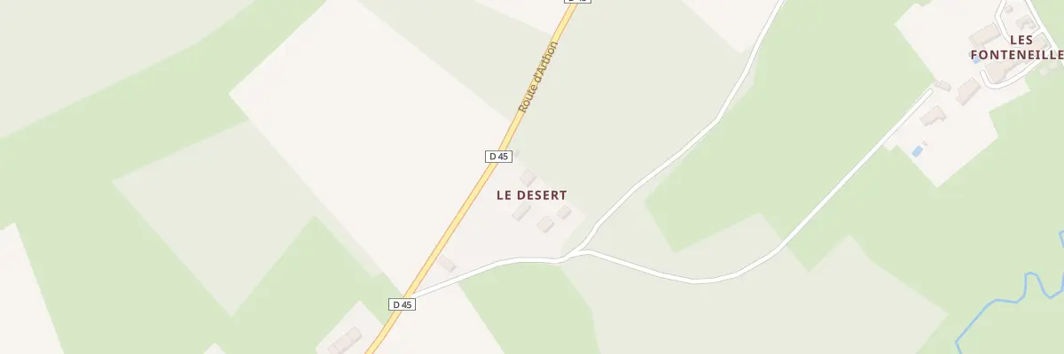 Plan du 4 Les Deserts à Bouesse