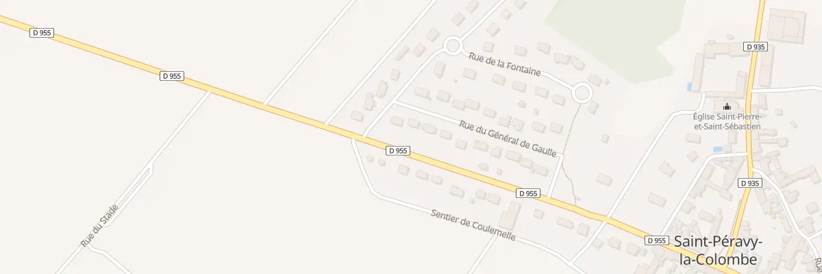 Plan du 18 Rue du Gen de Gaulle à Saint-Péravy-la-Colombe