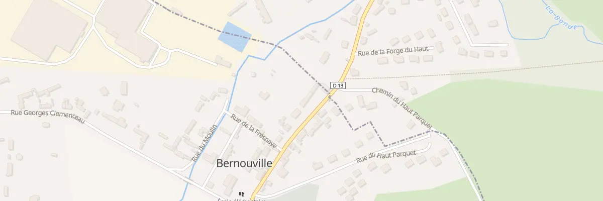 Plan du 4 Rue Georges Joignet à Bernouville