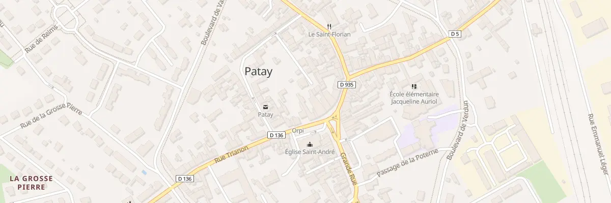 Plan du 17 Pl de la Halle à Patay
