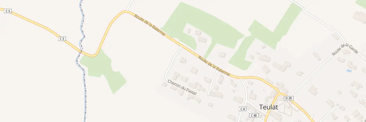 Plan du 5 Rte de la Balerme à Teulat