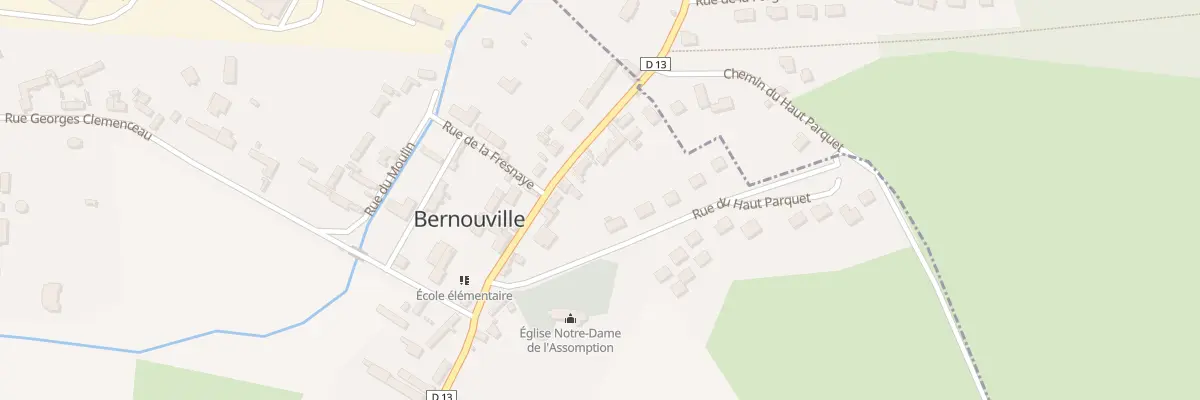 Plan du 13 Rue Georges Joignet à Bernouville