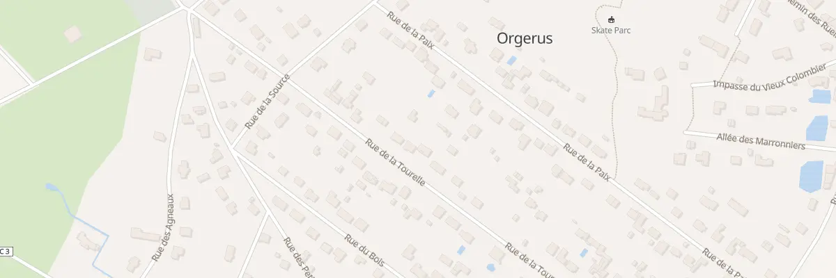 Plan du 42 Rue de la Tourelle à Orgerus