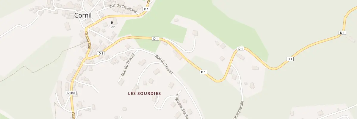 Plan du 292 Rte de Sainte-Fortunade à Cornil