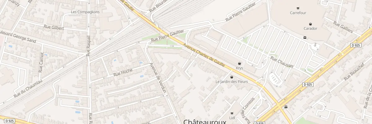 Plan du 106 Av Charles de Gaulle à Châteauroux