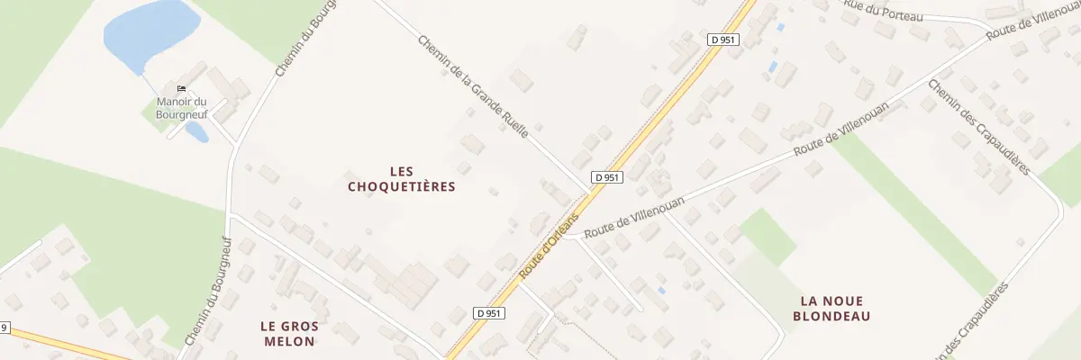 Plan du 35 Rte d’Orléans à Lailly-en-Val