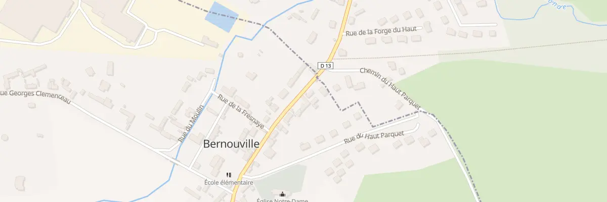 Plan du 7 Rue Georges Joignet à Bernouville