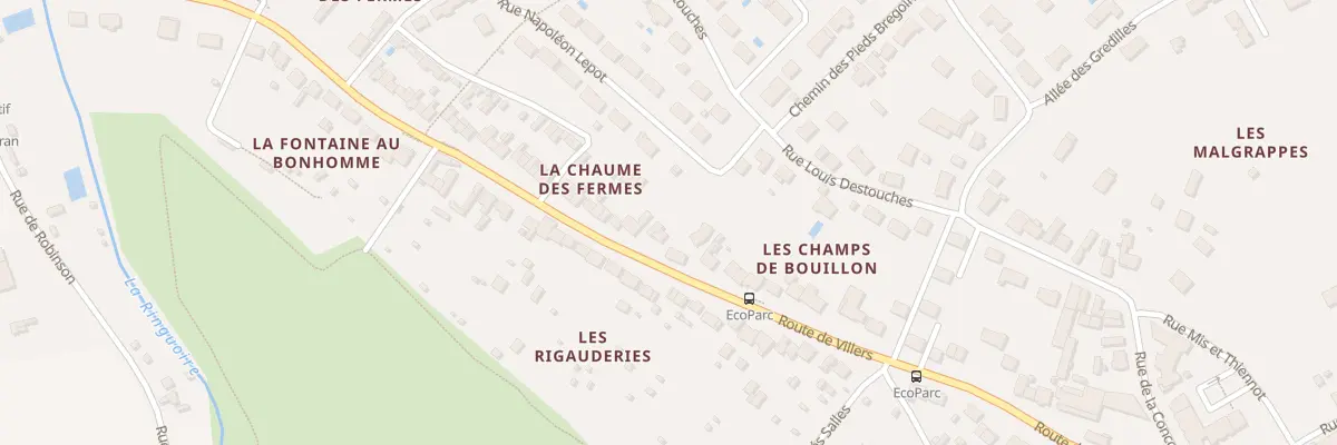 Plan du 59 Rte de Villers à Déols