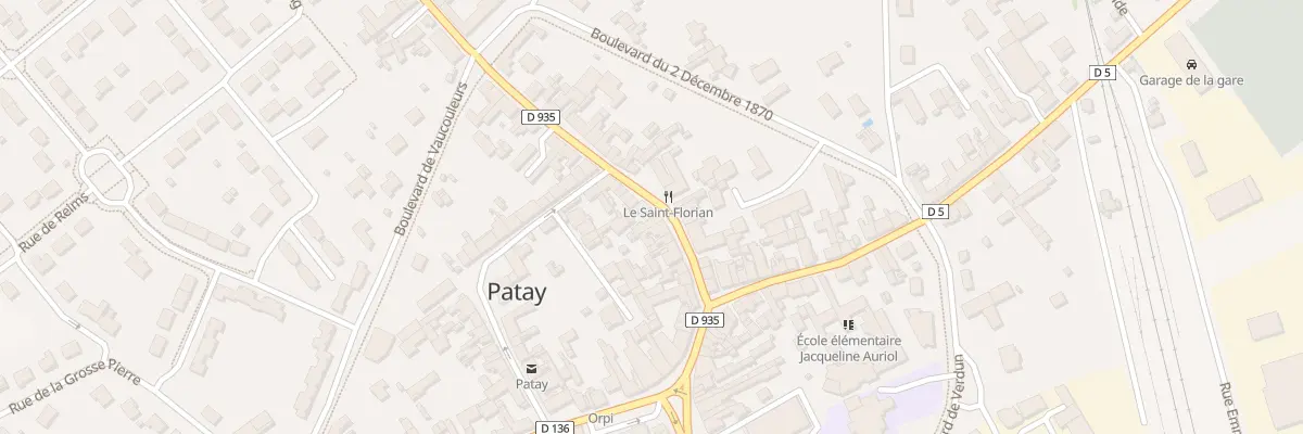 Plan du 23 Rue de la Croix Blanche à Patay