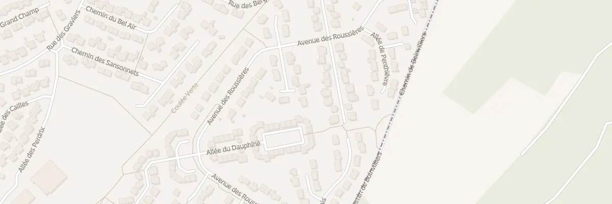 Plan du 5 All du Béarn à Magnanville