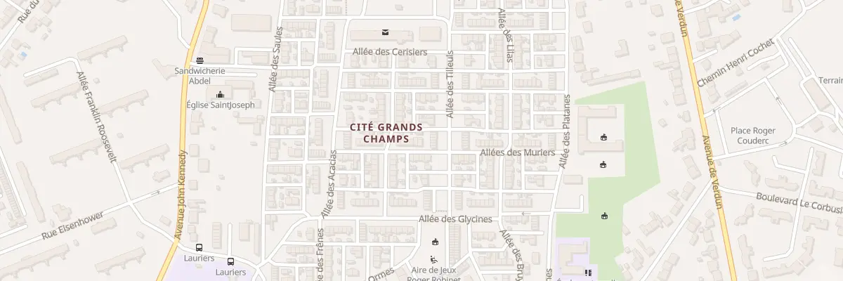 Plan du 23 All des Pêchers à Châteauroux