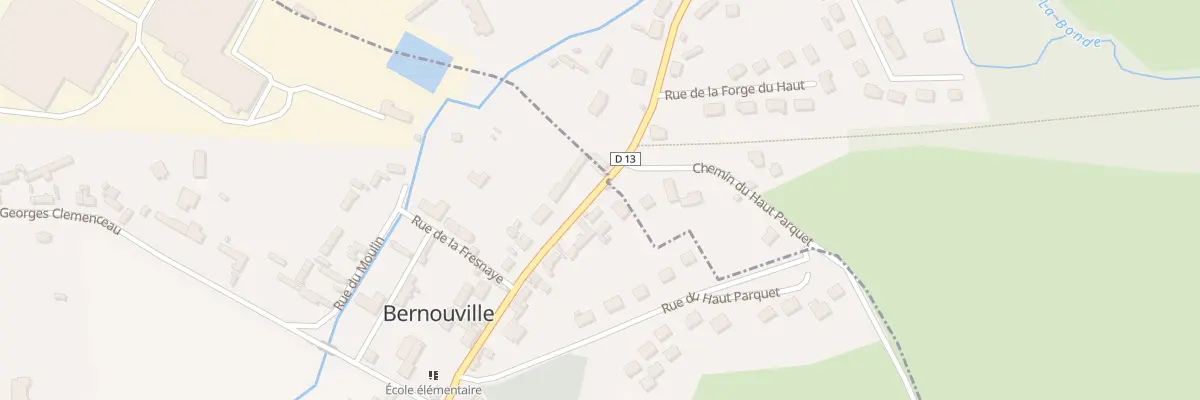Plan du 1 Rue Georges Joignet à Bernouville