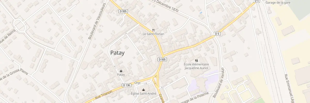 Plan du 7 Rue de la Croix Blanche à Patay