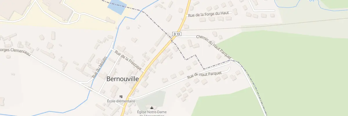 Plan du 5 Rue Georges Joignet à Bernouville
