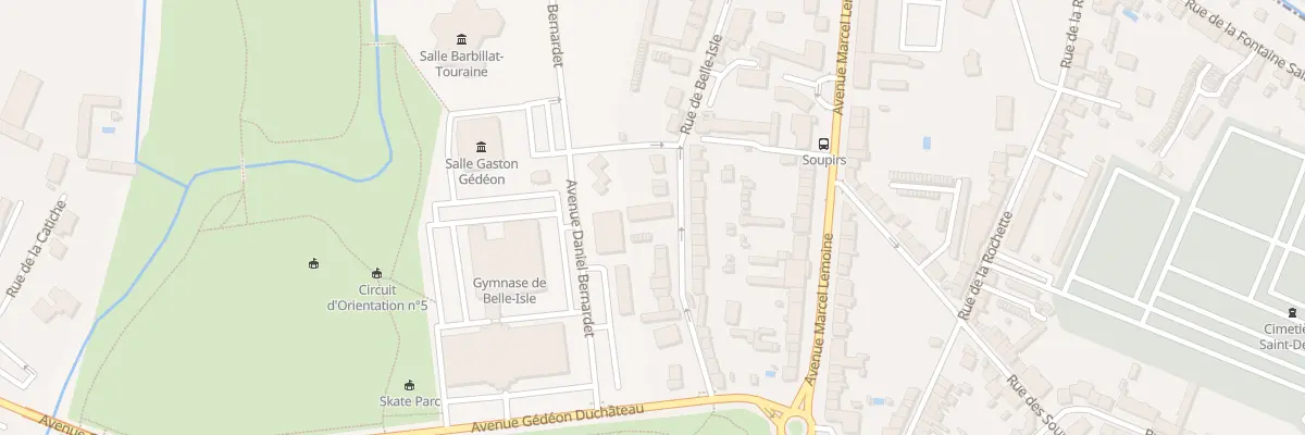 Plan du 31 Rue de Belle-Isle à Châteauroux