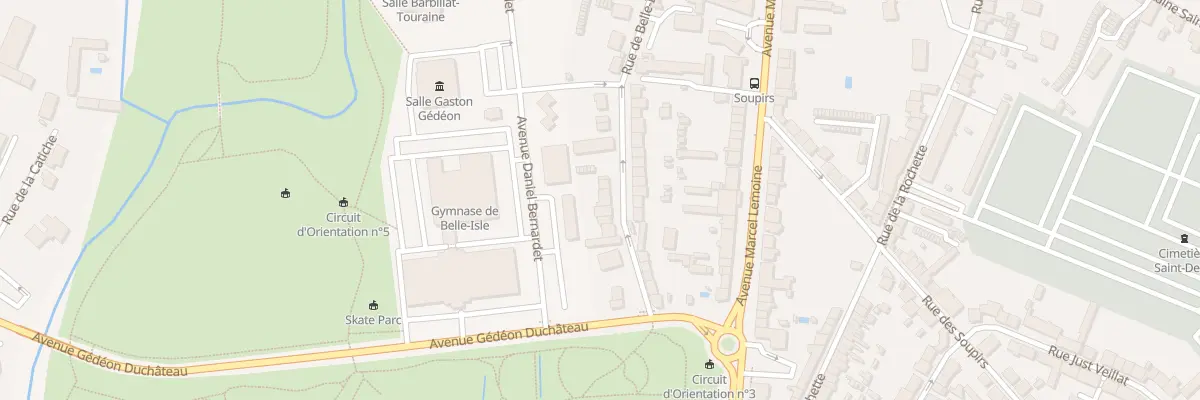 Plan du 17 Rue de Belle-Isle à Châteauroux