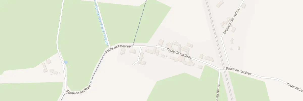 Plan du 69 Rte de Favières à Ponthoile