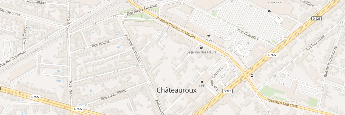 Plan du 122 Av Charles de Gaulle à Châteauroux